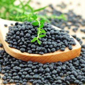 Lentilles noires Beluga