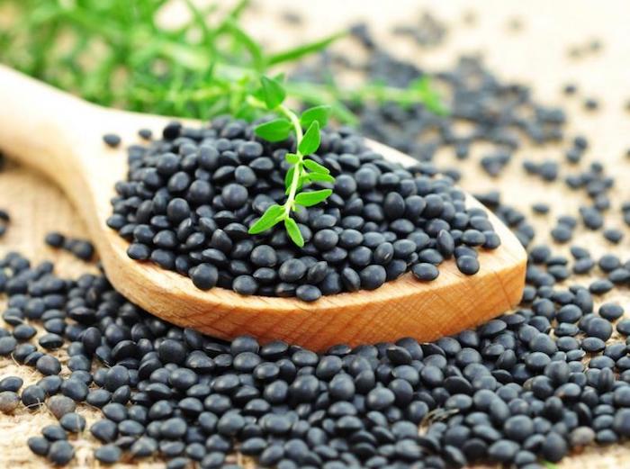 Fiches recettes : Lentilles noires Beluga